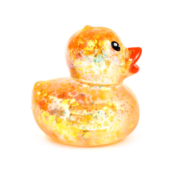 Stretchy Squeezy Fidget Toy - Glitter Duck - Image 7