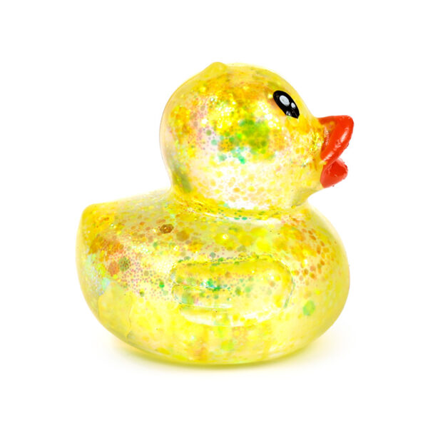 Stretchy Squeezy Fidget Toy - Glitter Duck - Image 9