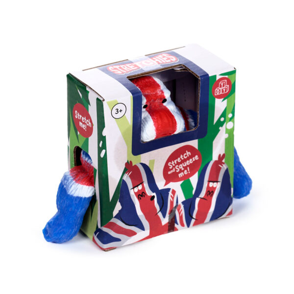 Stretchy Stress Fidget Toy - Union Jack Gorilla 9.5cm - Image 2