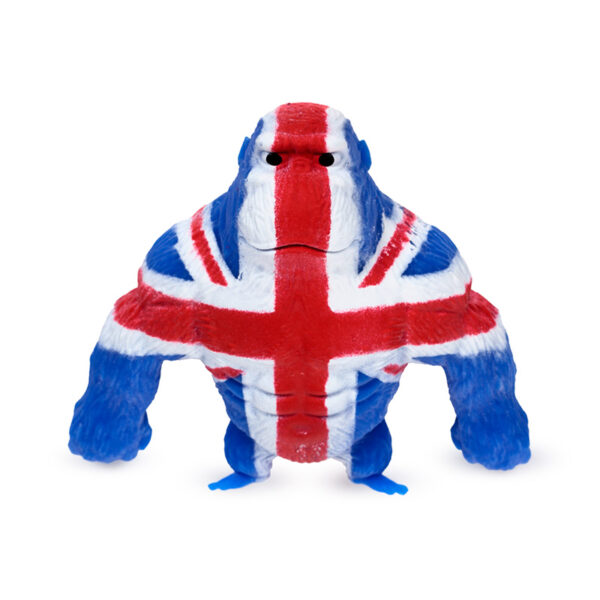 Stretchy Stress Fidget Toy - Union Jack Gorilla 9.5cm - Image 3