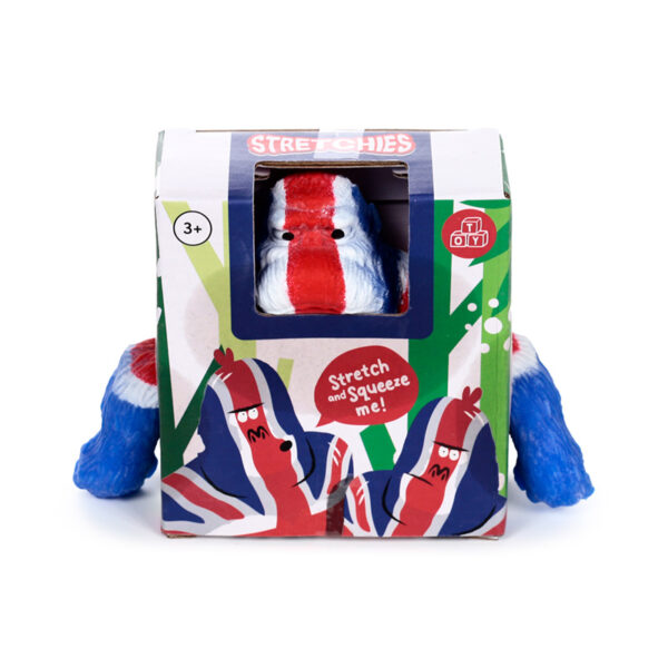 Stretchy Stress Fidget Toy - Union Jack Gorilla 9.5cm - Image 8
