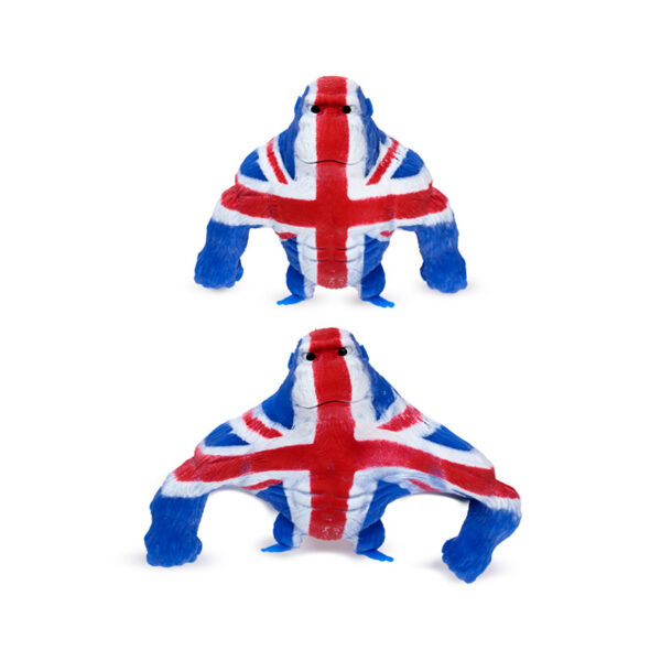 Stretchy Stress Fidget Toy - Union Jack Gorilla 9.5cm - Image 9