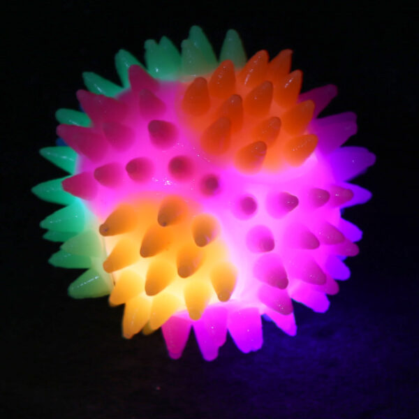 Fun Kids Spiky Bouncy Light Up Ball 5.5cm - Image 2