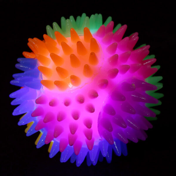 Fun Kids Spiky Bouncy Light Up Ball 7cm - Image 2