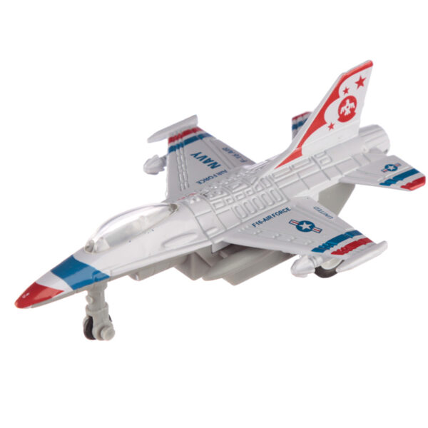 Fun Kids Pull Back Fighter Jet Plane Toy - Image 3