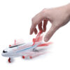 Kids Friction Light & Sound Action Toy - Jumbo Jet Aeroplane - Image 2