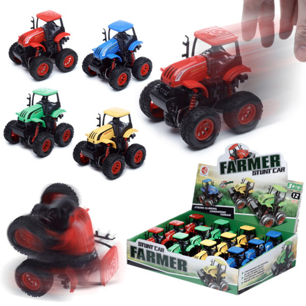 Kids Friction Action Toy - 4x4 Stunt Tractor - Image 9