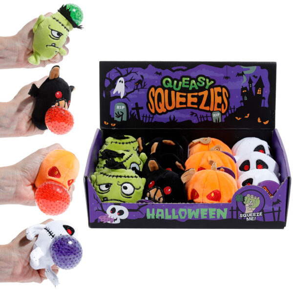 Queasy Squeezies Fidget Toy - Spooky Monster, Ghost, Bat, Pumpkin - Image 11