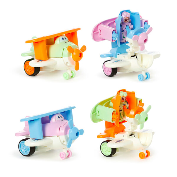 Kids Friction Action Toy - Bursting Aeroplane - Image 2