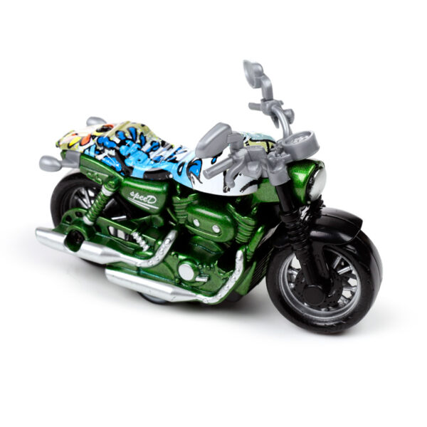 Push/Pull Action Toy - Motorcycle - Image 3
