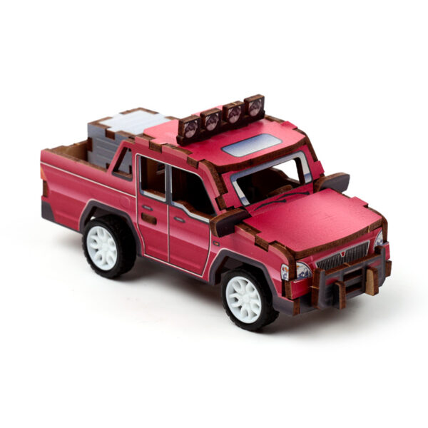 24pc 3D Kids Wooden Jigsaw Puzzle - Motor Vehicles - Image 4