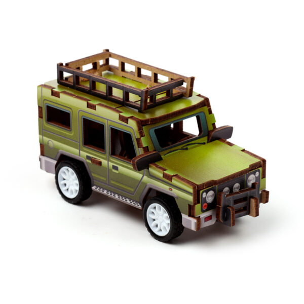 24pc 3D Kids Wooden Jigsaw Puzzle - Motor Vehicles - Image 5
