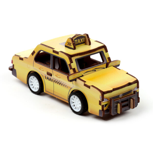 24pc 3D Kids Wooden Jigsaw Puzzle - Motor Vehicles - Image 6