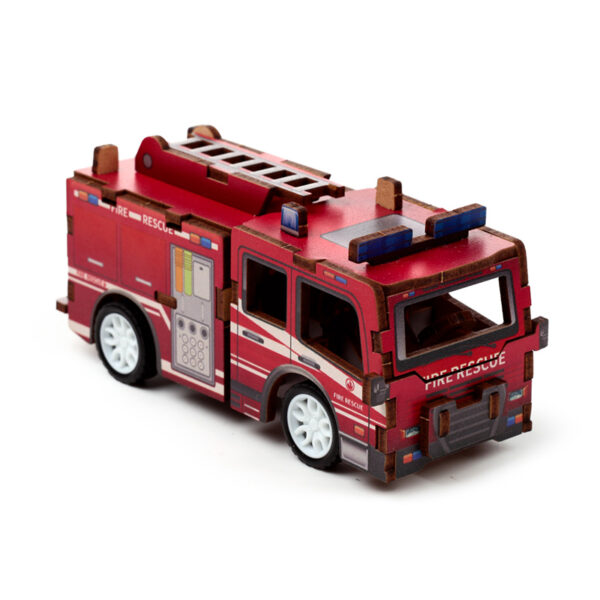 24pc 3D Kids Wooden Jigsaw Puzzle - Motor Vehicles - Image 10