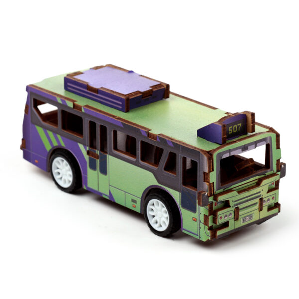 24pc 3D Kids Wooden Jigsaw Puzzle - Motor Vehicles - Image 11