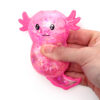 Stretchy Squeezy Fidget Toy - Glitter Axolotl - Image 5