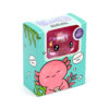 Stretchy Squeezy Fidget Toy - Glitter Axolotl - Image 9