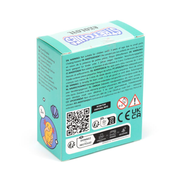 Stretchy Squeezy Fidget Toy - Glitter Axolotl - Image 11