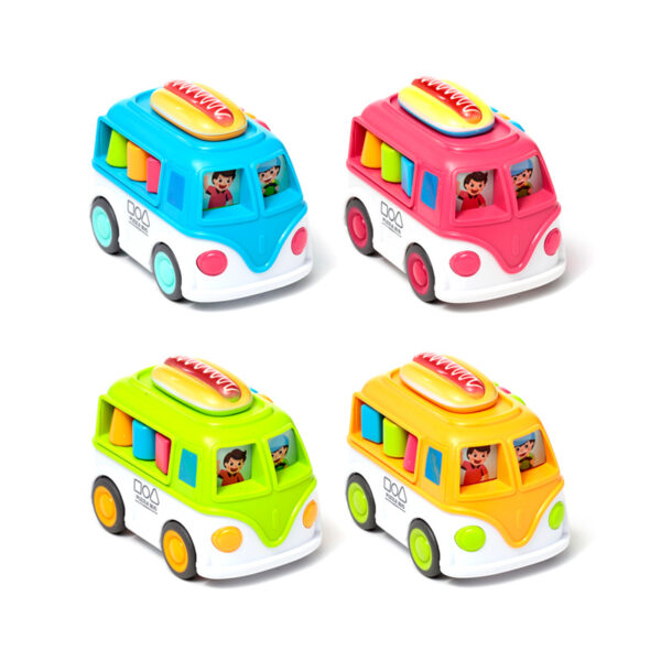 Kids Friction Action Toy - Cartoon Food Truck - Image 2