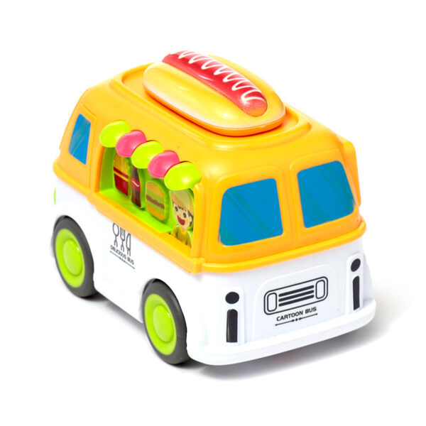 Kids Friction Action Toy - Cartoon Food Truck - Image 7