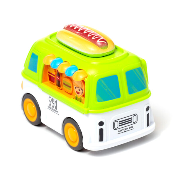 Kids Friction Action Toy - Cartoon Food Truck - Image 8