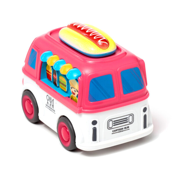 Kids Friction Action Toy - Cartoon Food Truck - Image 9