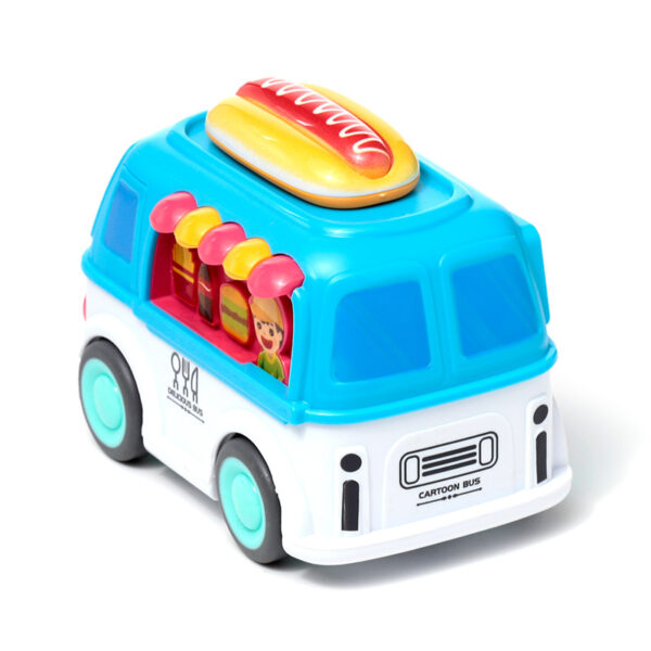 Kids Friction Action Toy - Cartoon Food Truck - Image 10