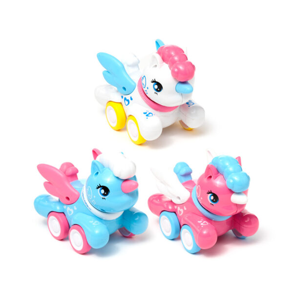 Press & Go Action Toy - Winged Unicorn - Image 2