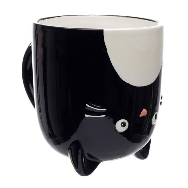 Novelty Upside Down Ceramic Mug - Feline Farm Cat - Image 3