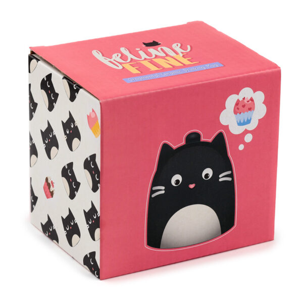 Novelty Upside Down Ceramic Mug - Feline Farm Cat - Image 5