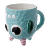Novelty Upside Down Ceramic Mug - Blue Monstarz Monster - Image 2
