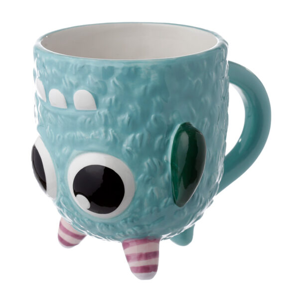 Novelty Upside Down Ceramic Mug - Blue Monstarz Monster - Image 2