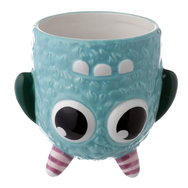 Novelty Upside Down Ceramic Mug - Blue Monstarz Monster - Image 3