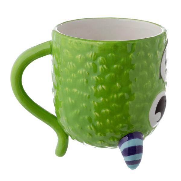 Novelty Upside Down Ceramic Mug - Green Monstarz Monster - Image 4