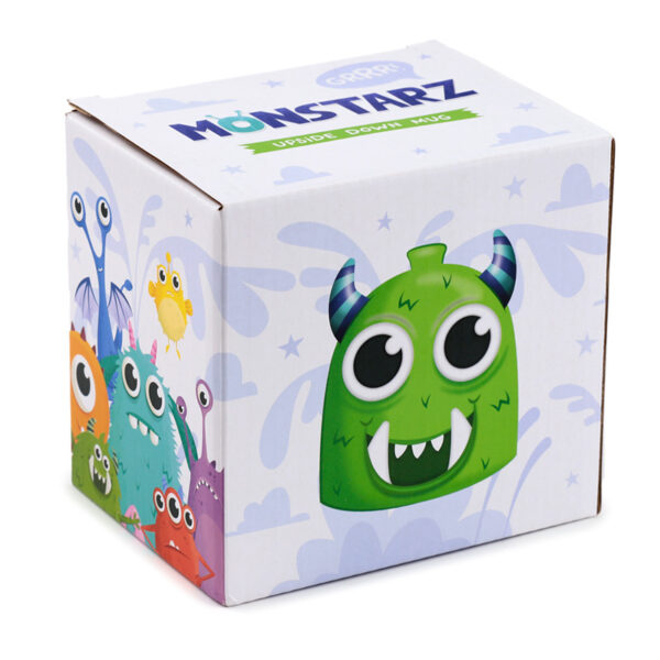 Novelty Upside Down Ceramic Mug - Green Monstarz Monster - Image 5