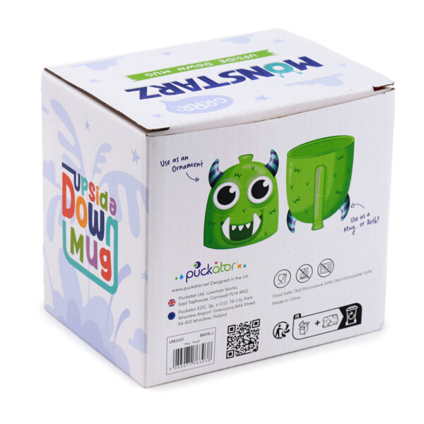 Novelty Upside Down Ceramic Mug - Green Monstarz Monster - Image 6