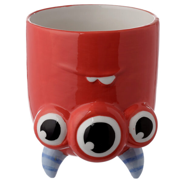 Novelty Upside Down Ceramic Mug - Red Monstarz Monster - Image 3