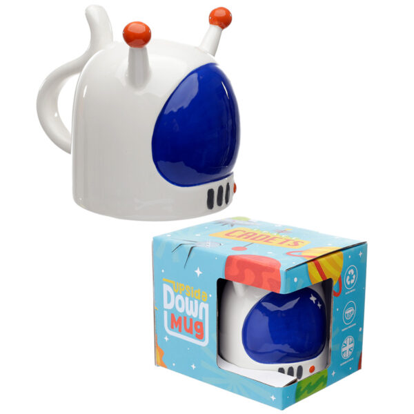 Novelty Upside Down Ceramic Mug - Space Cadet Astronaut - Image 6