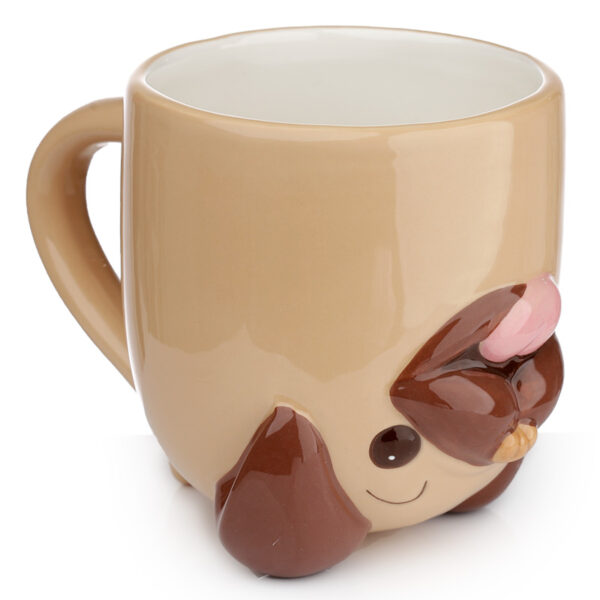 Novelty Upside Down Ceramic Mug - Mopps Pug - Image 4