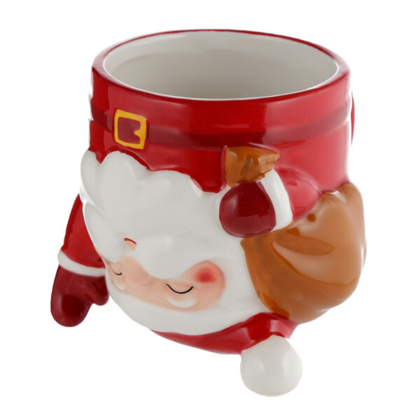 Novelty Upside Down Ceramic Mug - Christmas Santa - Image 2