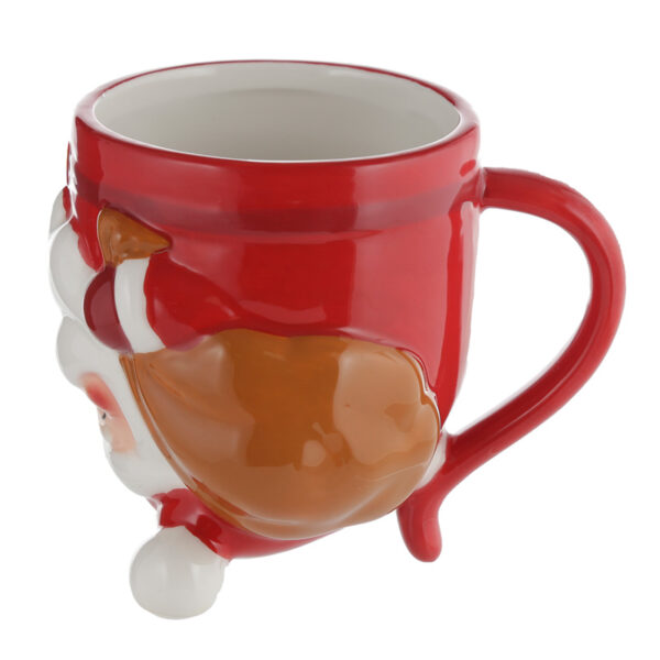 Novelty Upside Down Ceramic Mug - Christmas Santa - Image 3