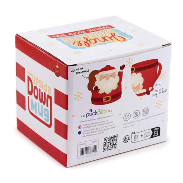 Novelty Upside Down Ceramic Mug - Christmas Santa - Image 6