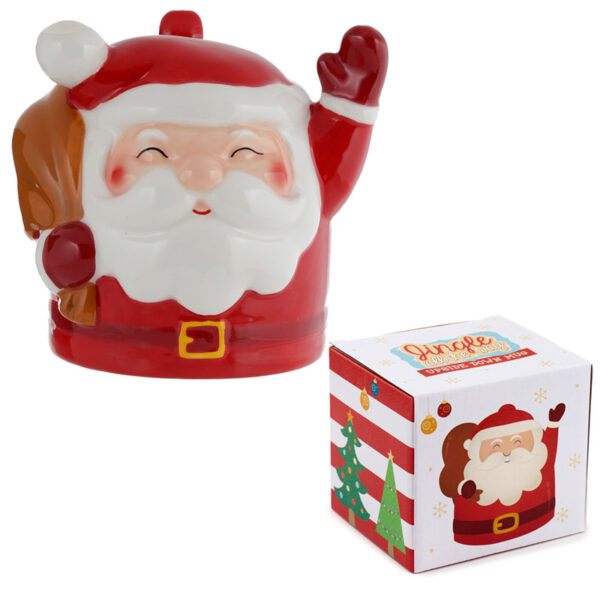 Novelty Upside Down Ceramic Mug - Christmas Santa - Image 7