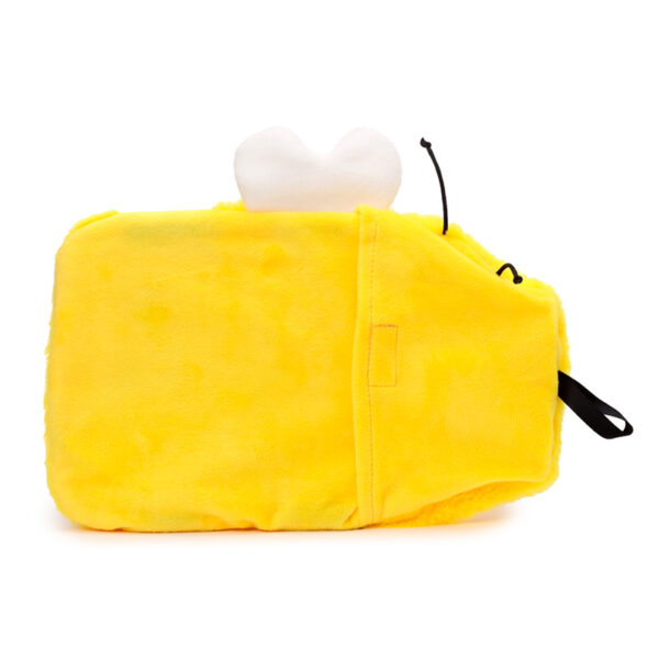 Hot Water Bottle with Plush Cover 650ml - Bumble Bee - Image 4