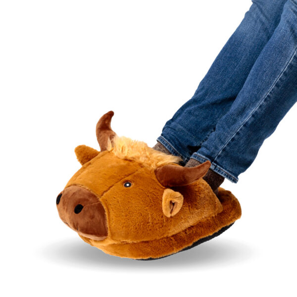 Plush Maxi Slipper Foot Warmer - Highland Coo - Image 2