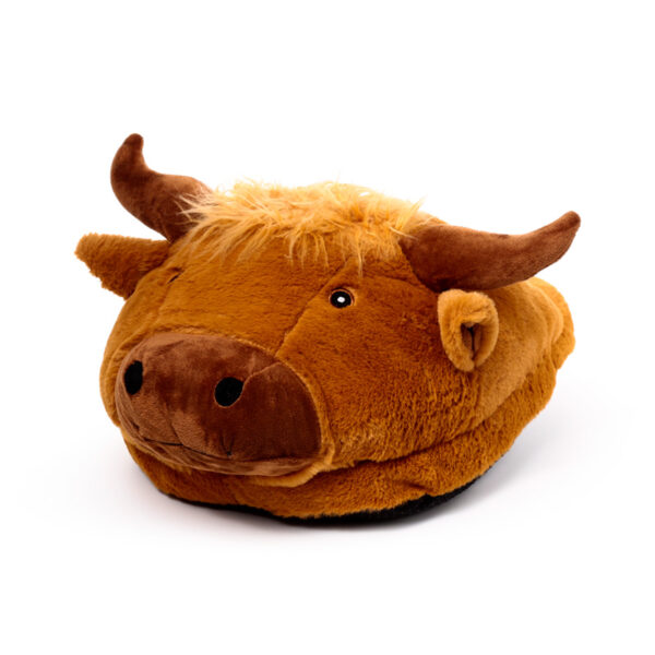 Plush Maxi Slipper Foot Warmer - Highland Coo - Image 6