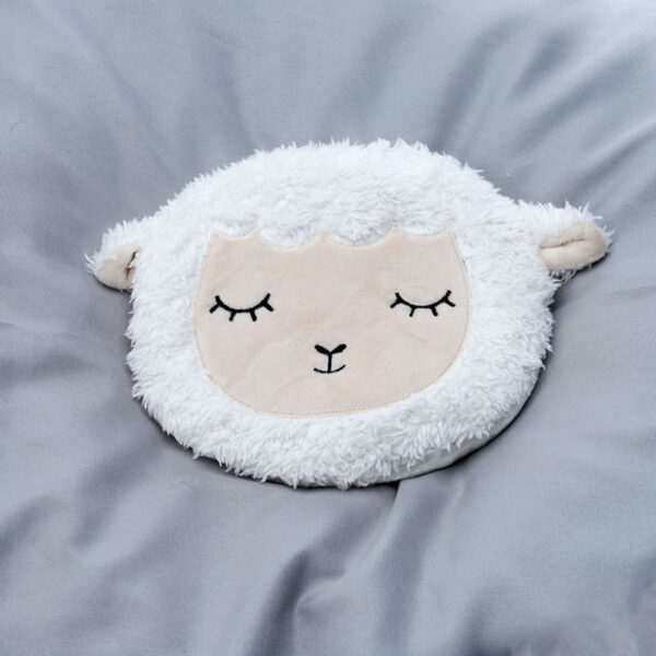 Microwavable Plush Round Lavender Heat Pack - Sleepy Sheep - Image 2