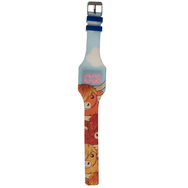 Silicone Digital Watch - Highland Coo Cow - Image 2