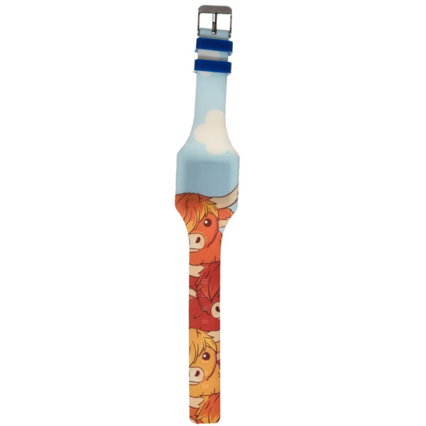 Silicone Digital Watch - Highland Coo Cow - Image 3