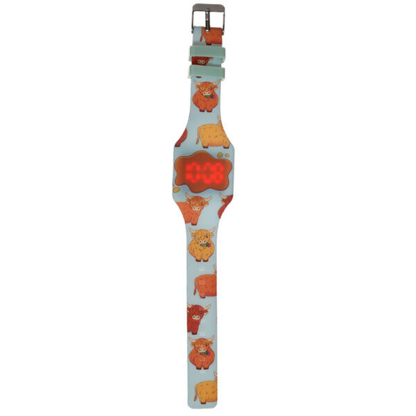 Silicone Digital Watch - Highland Coo Cow - Image 4